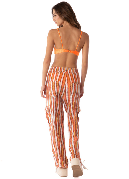 Thumbnail - pants from Maaji – Stripe Crochet Elodie Pants – Category: Apparel , Accessories Clothing - 7