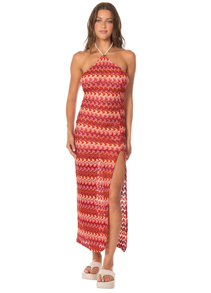  Foto de Wine Bloom Helsie Long Dress by Maaji - Vestidos - Ropa de Playa