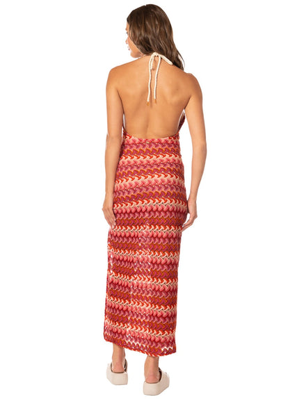 Thumbnail - Foto de Wine Bloom Helsie Long Dress by Maaji - Vestidos - Ropa de Playa - 2