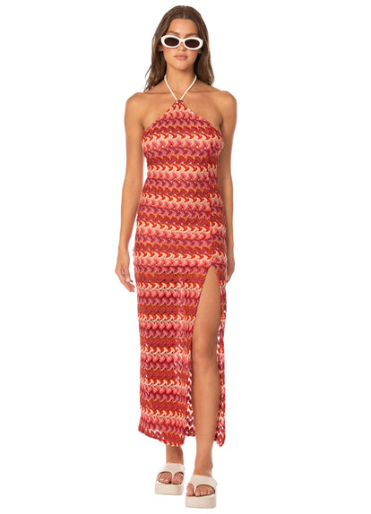 Foto de Wine Bloom Helsie Long Dress by Maaji - Vestidos - Ropa de Playa