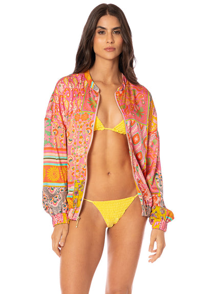 Thumbnail - Foto de Boho Damask Flavie A Jackets by Maaji - Buzos Y Chaquetas - Ropa de Playa - 1