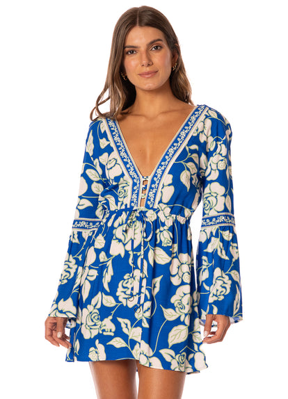  dress from Maaji – Cobalt Flora Agnes V Short Dress – Category: Apparel , Accessories Clothing