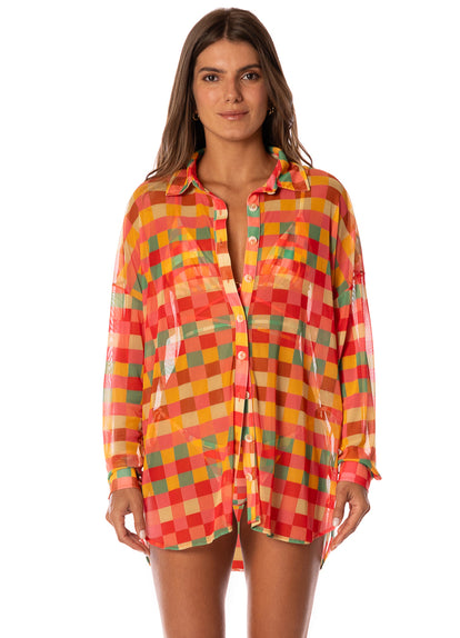 Thumbnail - dress from Maaji – Golden Gambit Manele V Long Shirt – Category: Apparel , Accessories Clothing - 1