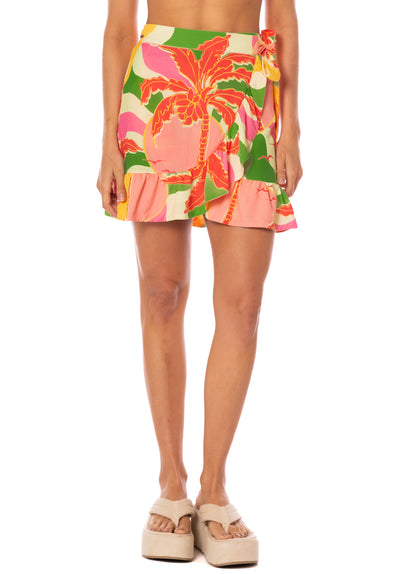 Thumbnail - skirts from Maaji – Tropical Breeze Oceane V Short Skirt – Category: Apparel , Accessories Clothing - 6