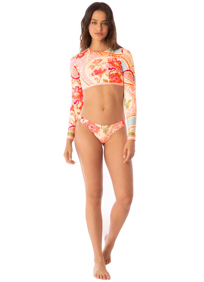 Thumbnail - Foto de Floral Groove Valerya Regular Rise Double V Bikini Bottom by Maaji - Tops - Vestidos de Baño - 5