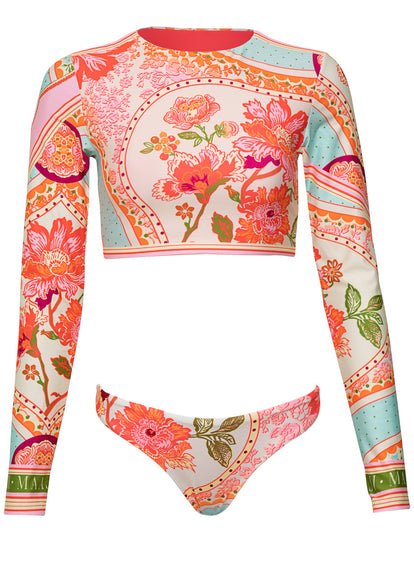  Foto de Floral Groove Valerya Regular Rise Double V Bikini Bottom by Maaji - Tops - Vestidos de Baño