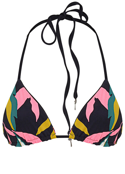 Thumbnail - Maaji Flamingo Night Balmy Sliding Triangle Bikini Top - 8