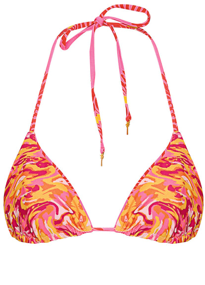  Maaji Water Blossom Balmy Sliding Triangle Bikini Top