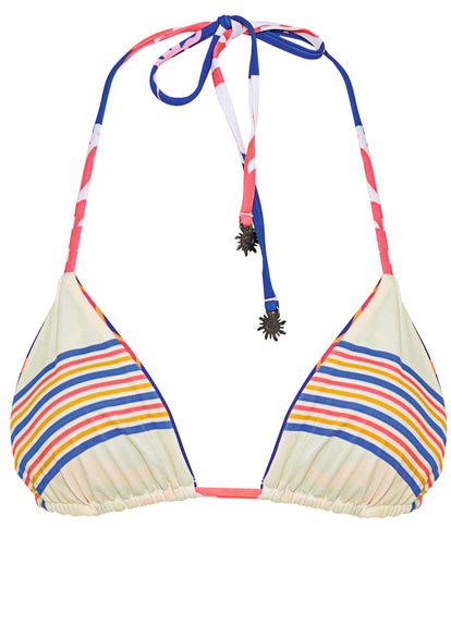 Thumbnail - Maaji Sunlit Bloom Balmy Sliding Triangle Bikini Top - 10