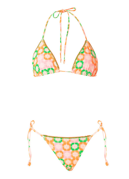  Foto de Tropical Tiles Balmy Sliding Triangle Bikini Top by Maaji - Tops - Vestidos de Baño