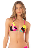 Maaji Rubik Cube Balmy Sliding Triangle Bikini Top