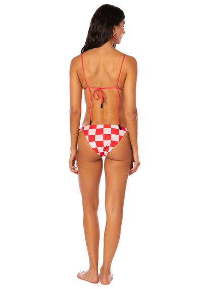  Foto de Cherry Checker Balmy  Sliding Triangle Bikini Top by Maaji - Tops - Vestidos de Baño