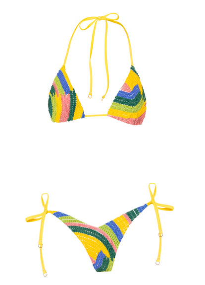 Thumbnail - Bikini Top de Maaji -  Maaji Pop Splash Balmy Print Sliding Triangle Bikini Top - Categoría: Ropa, Vestidos de baño - 13
