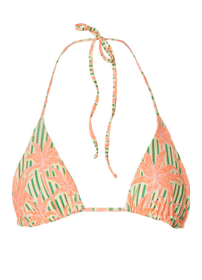  Foto de Blooming Stripes Balmy Sliding Triangle Bikini Top by Maaji - Tops - Vestidos de Baño