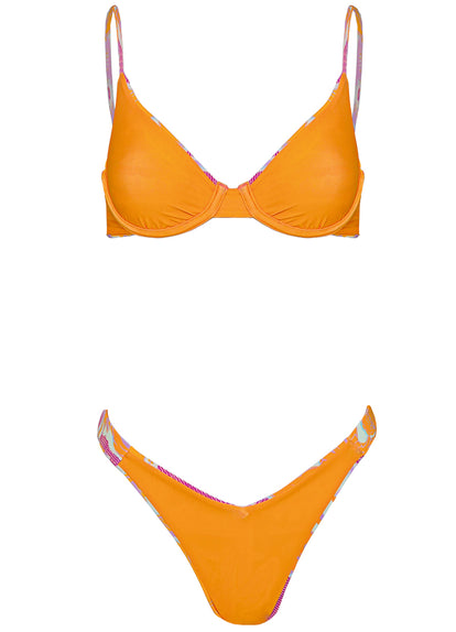 Thumbnail - Maaji Flamingo Glow Dainty Unmolded Underwire Bikini Top - 14