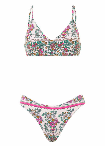  Maaji Ornamental Vintage Rocks Sporty Bralette Bikini Top