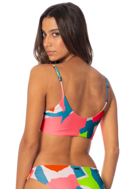 Thumbnail - Maaji Jigsaw Costa Sporty Bralette Bikini Top - 4