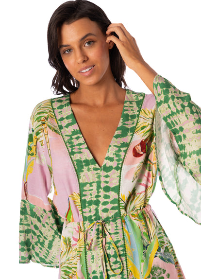 Thumbnail - Maaji Retro Palms Enjoyable Kaftan - 4