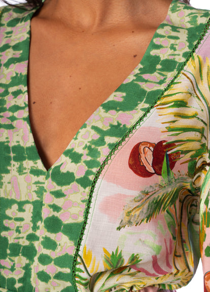 Thumbnail - Maaji Retro Palms Enjoyable Kaftan - 5