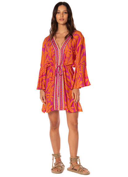 Thumbnail - Foto de Flamingo Palm Enjoyable V Kaftan by Maaji - Ropa de Playa - 5