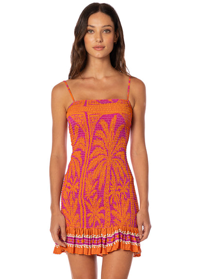 Thumbnail - Maaji Flamingo Palm Lua V Short Dress  - 1