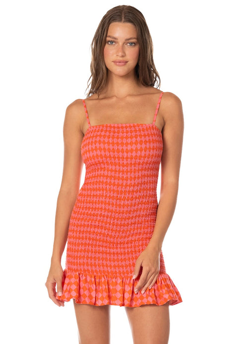 Main image -  Foto de Sunset Grid Lua Short Dress by Maaji - Vestidos - Ropa de Playa