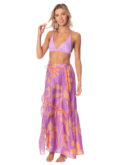  Maaji Lilac Ferns Autumnally Long Skirt