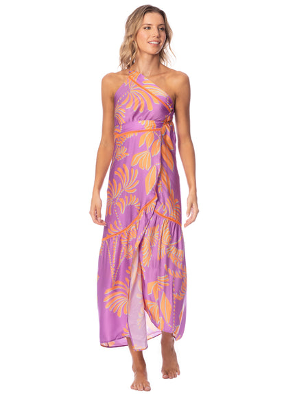 Thumbnail - Maaji Lilac Ferns Autumnally Long Skirt - 3