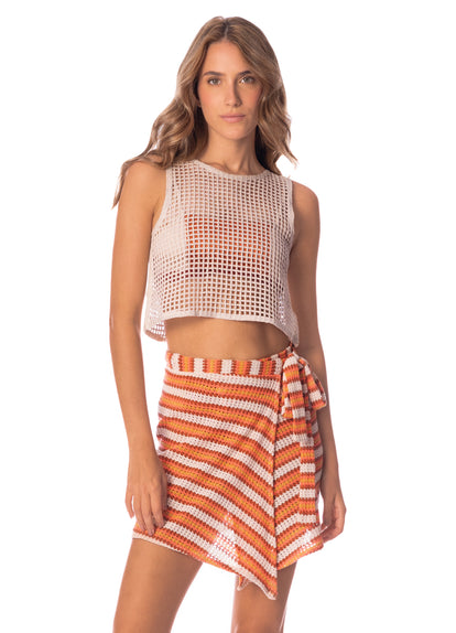 Thumbnail - Maaji Sand Salou Beachwear Crop Top - 3