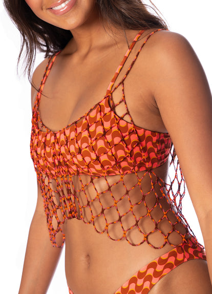  Foto de Camo Magic Mystical Beachwear Crop Top by Maaji - Ropa de Playa