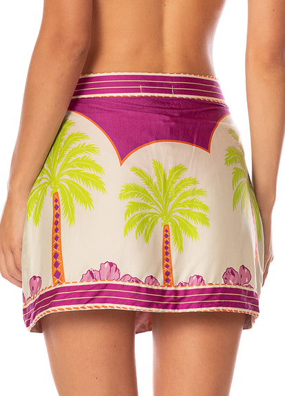 Thumbnail - Maaji Moroccan Palm Celestia Short Skirt  - 4