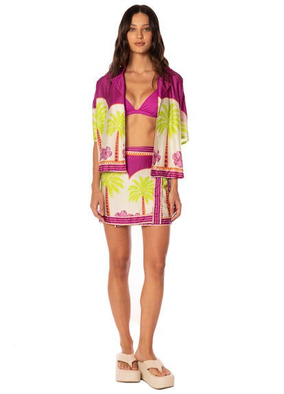  Maaji Moroccan Palm Celestia Short Skirt 