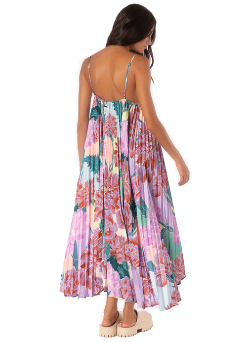 Hover image -  Maaji Japanese Eden Parrot Long Dress