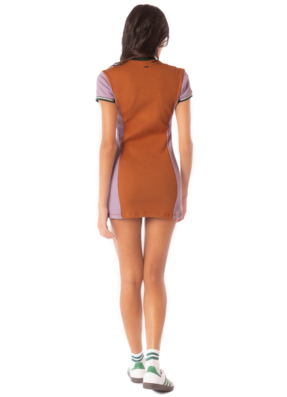  Maaji Satin Umber Lavender Short Dress