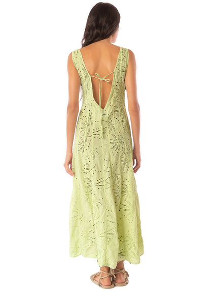 Thumbnail - Maaji Palm Embroidery Geranium Long Dress - 3