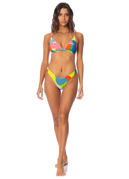  Maaji Jigsaw Ivy Fixed Triangle Bikini Top