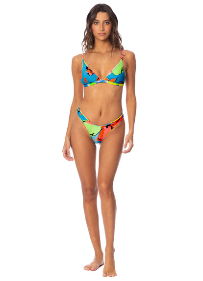 Thumbnail - Maaji Jigsaw Ivy Fixed Triangle Bikini Top - 7