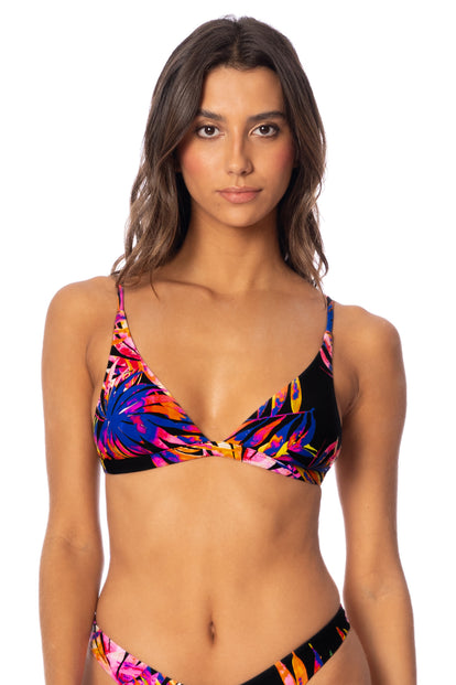 Thumbnail - Maaji Midnight Tropics Ivy Fixed Triangle Bikini Top - 3