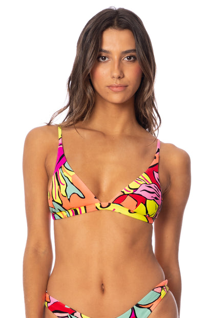 Thumbnail - Maaji Rainforest Ivy Fixed Triangle Bikini Top - 3