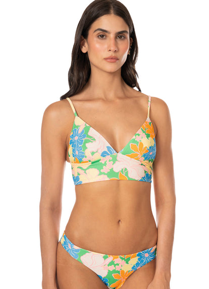 Thumbnail - Foto de Tropic Lei Mirage Long Line Triangle Bikini Top by Maaji - Tops - Vestidos de Baño - 4