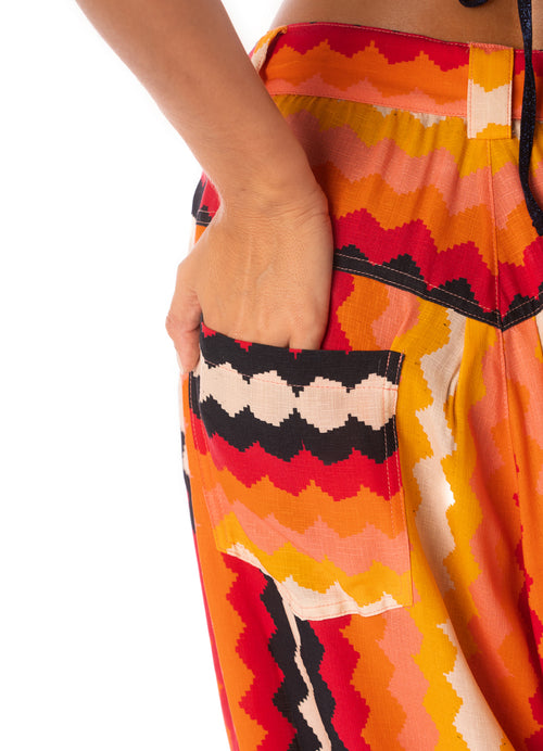 Hover image -  pants from Maaji – Eclectic Chevron Sabine Pants – Category: Apparel , Accessories Clothing