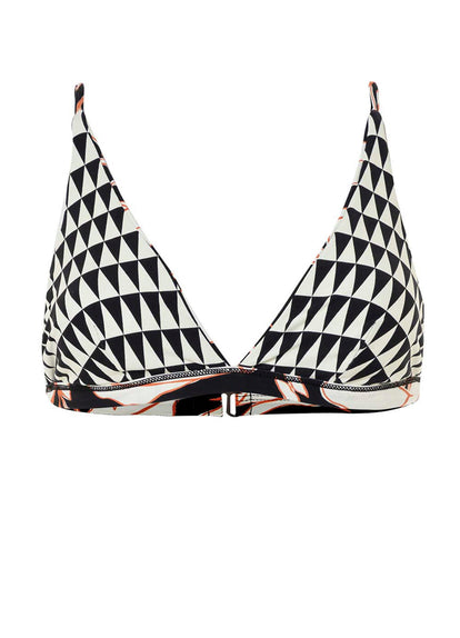  Maaji Opal Leaves Vitta Fixed Triangle Bikini Top