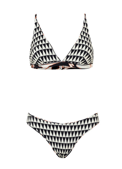  Maaji Opal Leaves Vitta Fixed Triangle Bikini Top