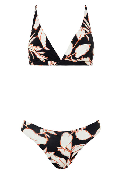  Maaji Opal Leaves Vitta Fixed Triangle Bikini Top