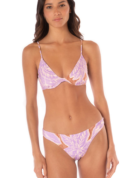 Thumbnail - Maaji Wisteria Bloom Sublimity Regular Rise Classic Bikini Bottom - 6