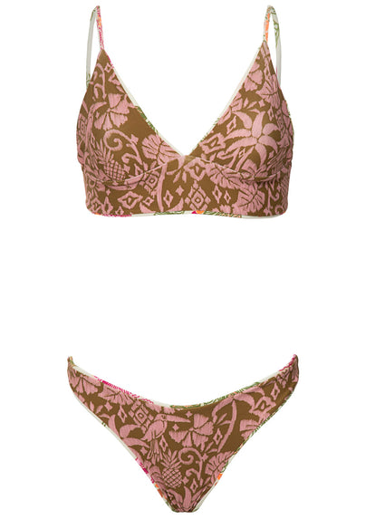 Thumbnail - Foto de Retro Bloom Copilot Long Line Triangle Bikini Top by Maaji - Panties - Vestidos de Baño - 7