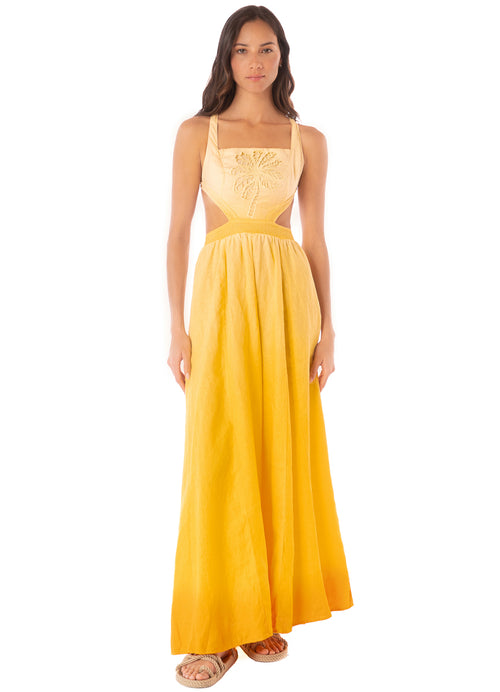 Main image -  dress from Maaji – Boho Sunrise Canary Long Dress – Category: Apparel , Accessories Clothing