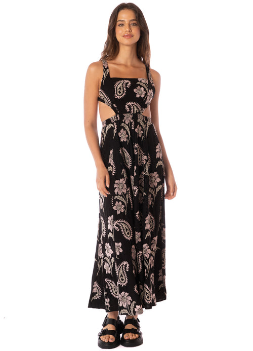 Main image -  dress from Maaji – Midnight Paisley Canary Long Dress – Category: Apparel , Accessories Clothing
