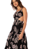 Maaji Midnight Paisley Canary Long Dress