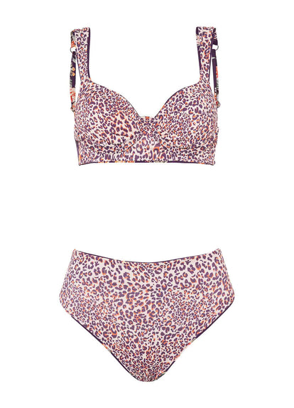  Maaji Vintage Flower Suzy Q High Rise/High Leg Bikini Bottom